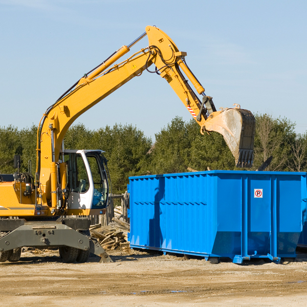 are there any restrictions on where a residential dumpster can be placed in Jackson County